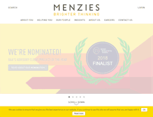 Tablet Screenshot of menzies.co.uk