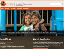 Tablet Screenshot of ccde.menzies.edu.au